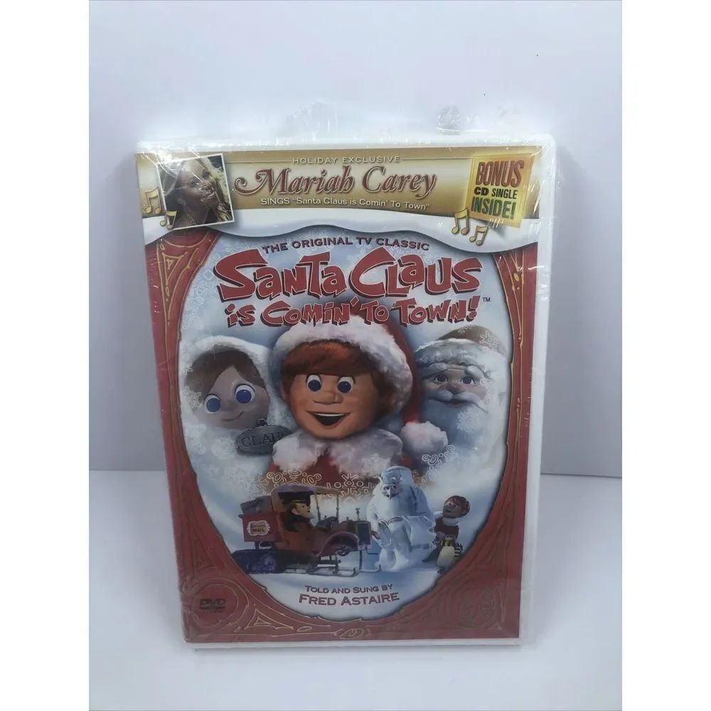 Santa Claus Is Comin to Town (DVD, 2005) w/ Mariah Carey NEW & SEALED. Read